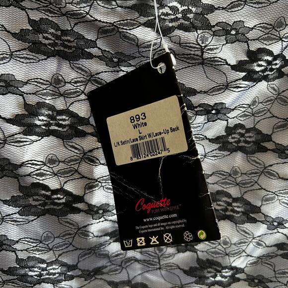 Mesh Lace Up Skirt, Y2K‎ Grunge Fairycore Coquette Clubwear Large Gothic - Picture 3 of 5